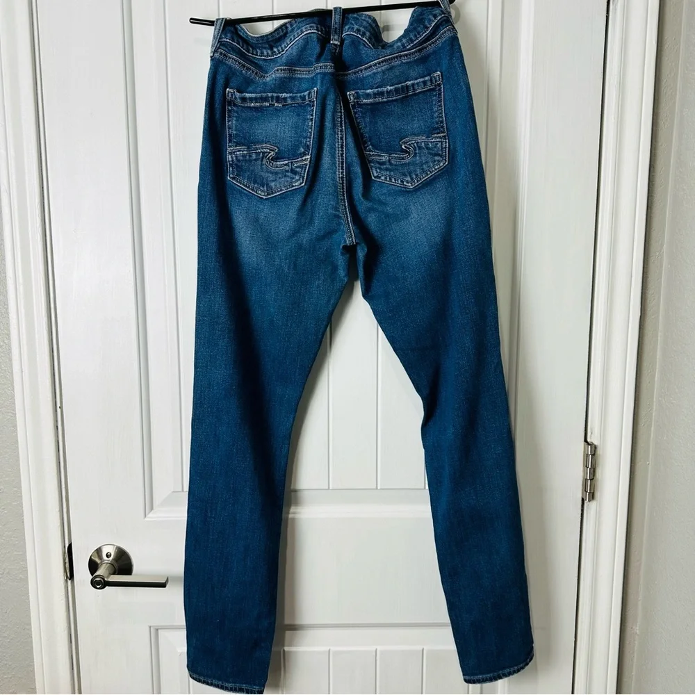 Silver Jeans High Rise Blue Mazy Skinny Jean size 29 - Picture 5 of 6